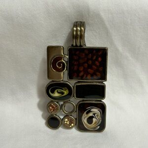 Premier Designs “Gallery” Abstract Multi-Color Pendant